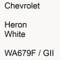 Preview: Chevrolet, Heron White, WA679F / GII.